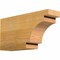 Ekena Millwork Mediterranean Rough Sawn Rafter Tail, Western Red Cedar, 4"W x 8"H x 16"L RFT04X08X16MED00RWR - alternate 1